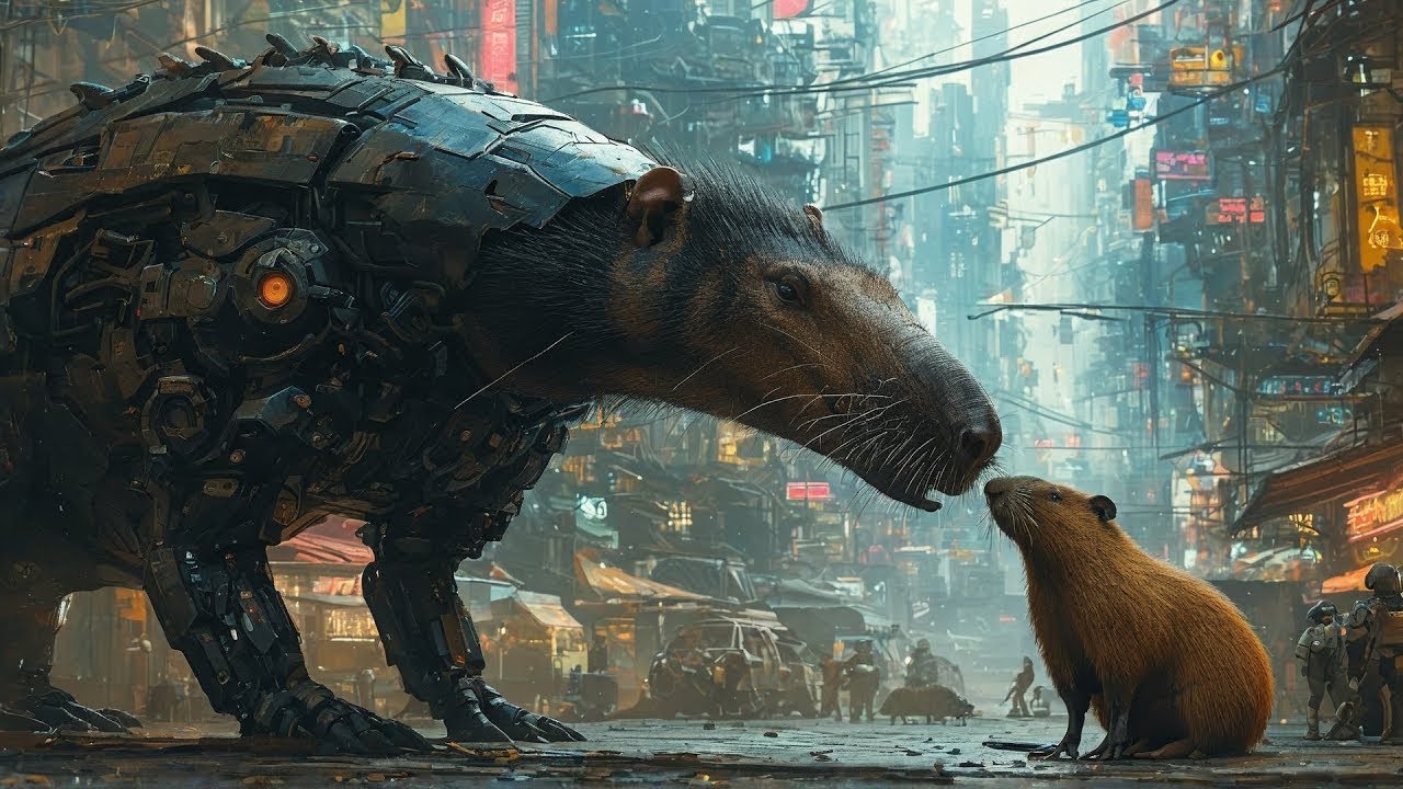 Friendly Rivals of the Wild: Giant Anteater vs. Capybara #anteater  #capybara