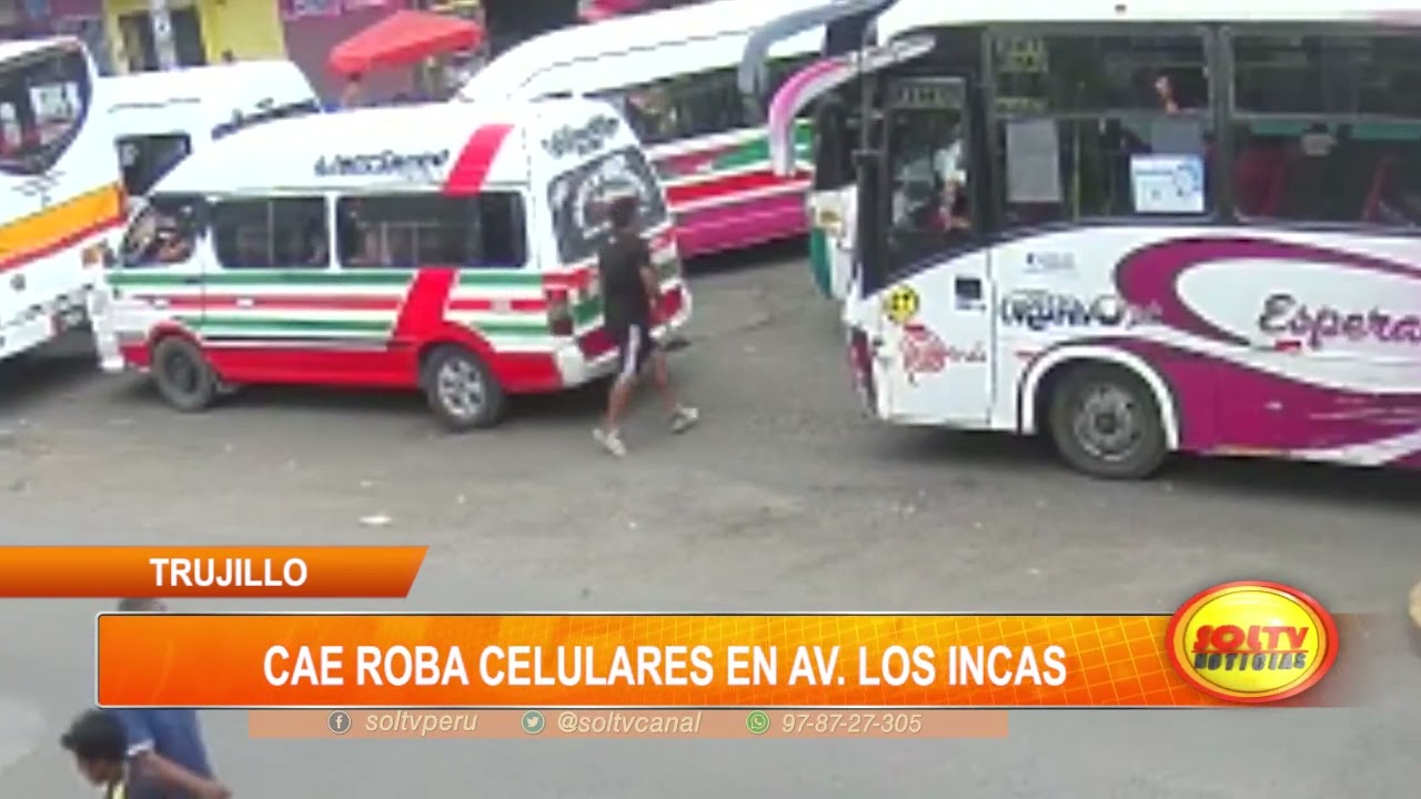 Trujillo: cae roba celulares en avenida Los Incas