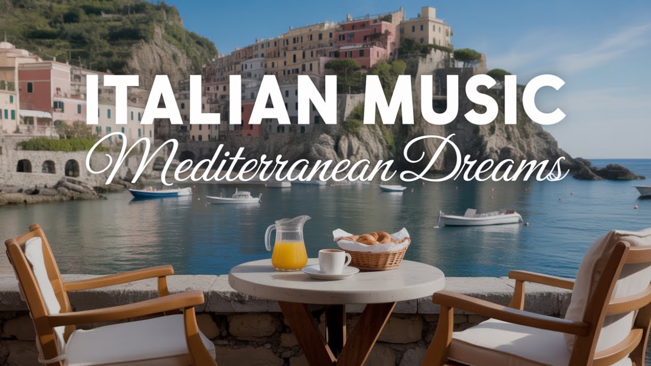 🎶 Italian Vibes & Mediterranean Music 🎶 Relaxing Scenic Amalfi Coast & Lake Como Journey 4K