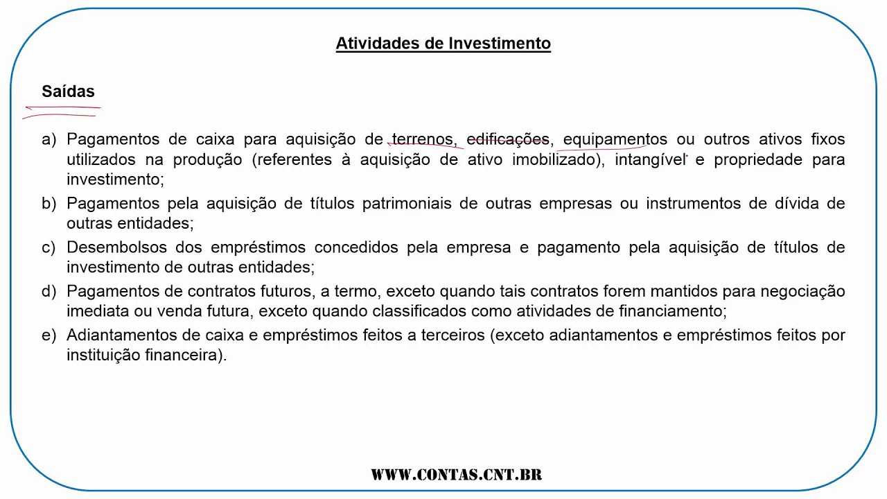 Contabilidade Básica - Demonstração dos Fluxos de Caixa (DFC) # Aula 01