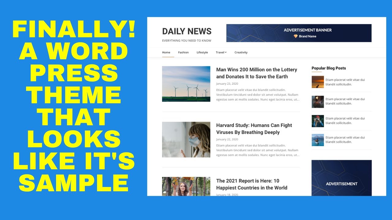 Finally A WP Theme That Looks Like The Sample #olddosgeek #wordpress
