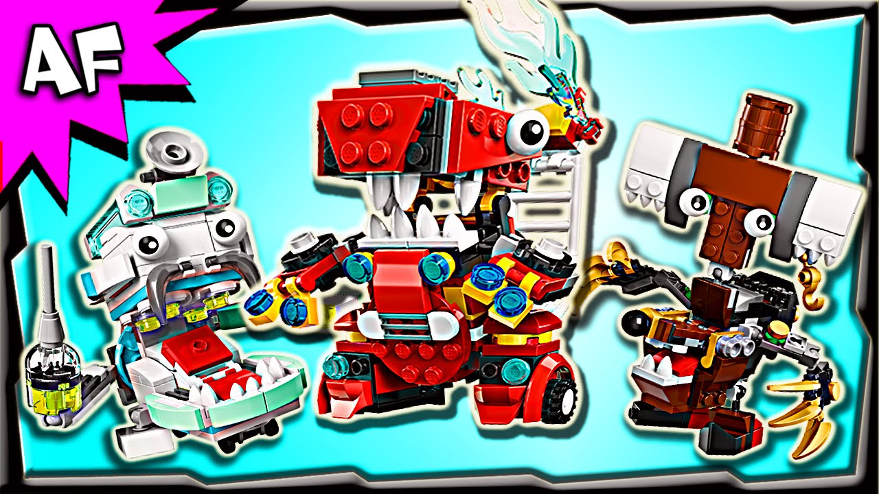 Lego Mixels MAX Series 8: MCFD, Pyrratz, Medix Stop Motion Build Review