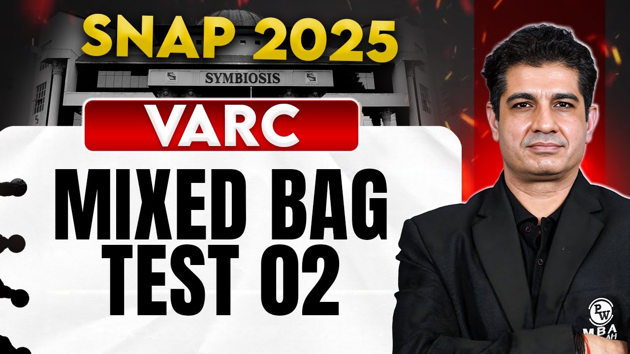 SNAP 2025 VARC Mixed Bag Test 02 | OMETs 2025 Preparation