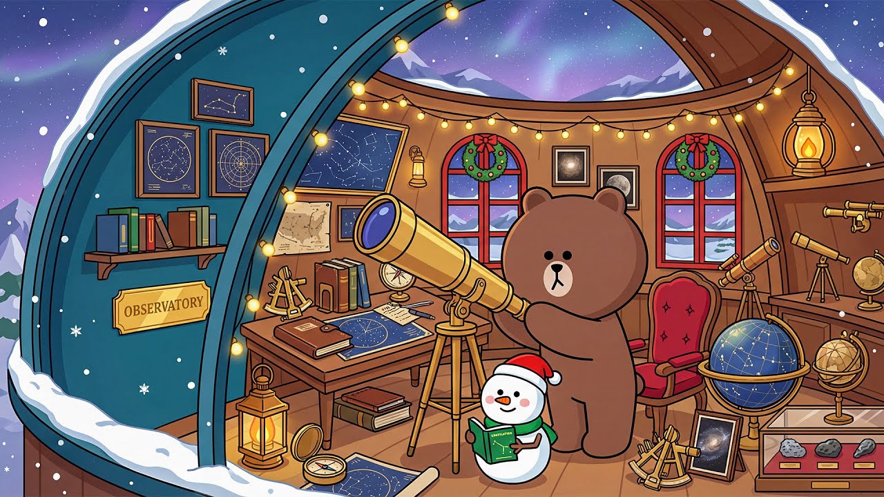 [Playlist] 눈 덮인 관측소에서 별을 바라보는 밤 🌙❄️ Winter Cozy Jazz Piano 공부와 집중의 BGM🎧