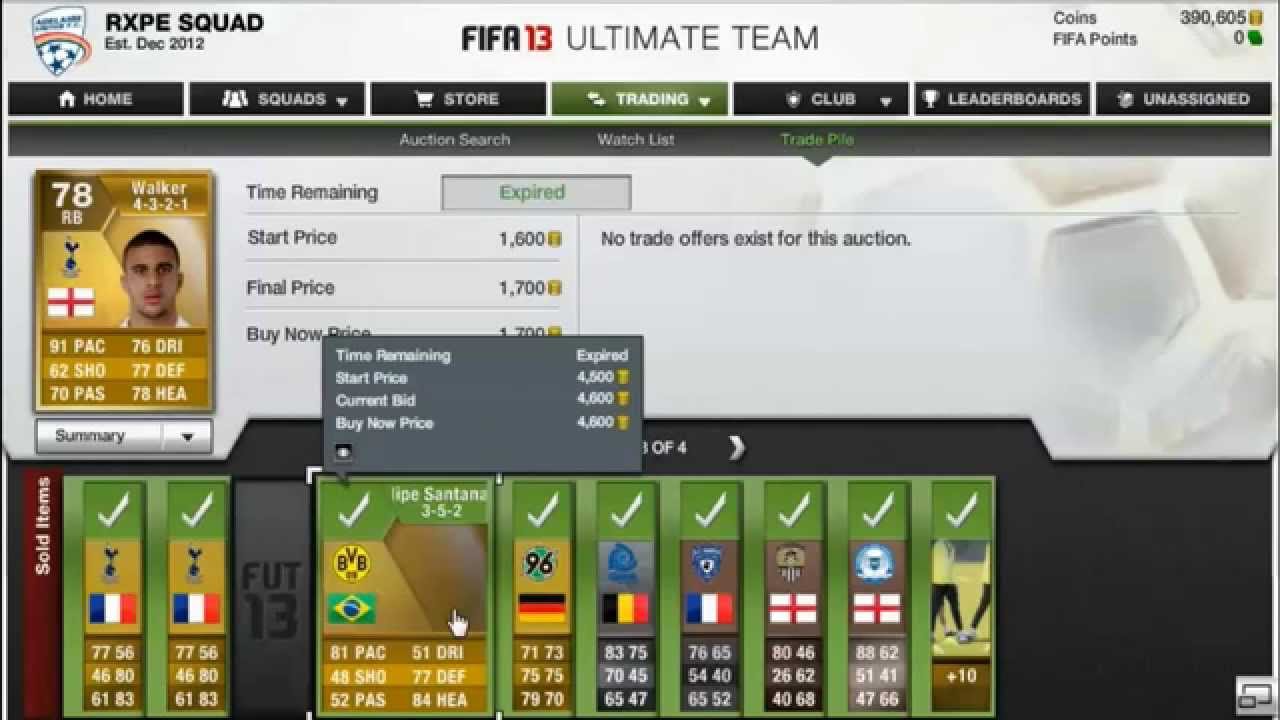 Fifa 13 Ultimate Team Trading Easy Profit!