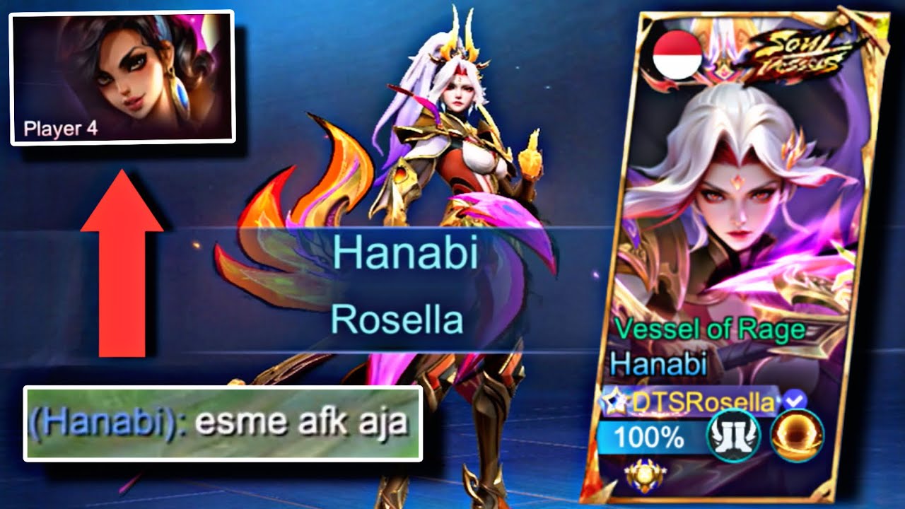REVIEW HANABI SOUL VESSEL MUSUH AUTO PICK ESMERALDA ? GUA SURUH AFK !! | MLBB