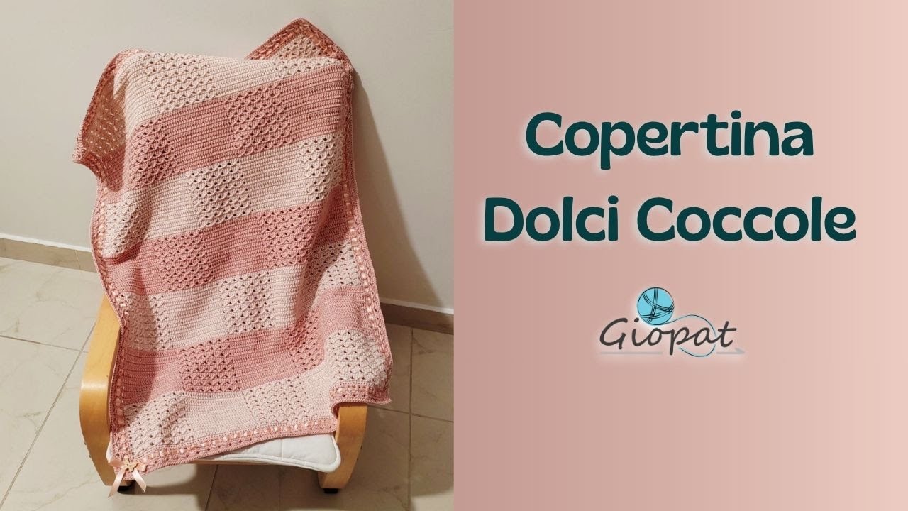 Copertina uncinetto per neonato 84X64 anche per principianti