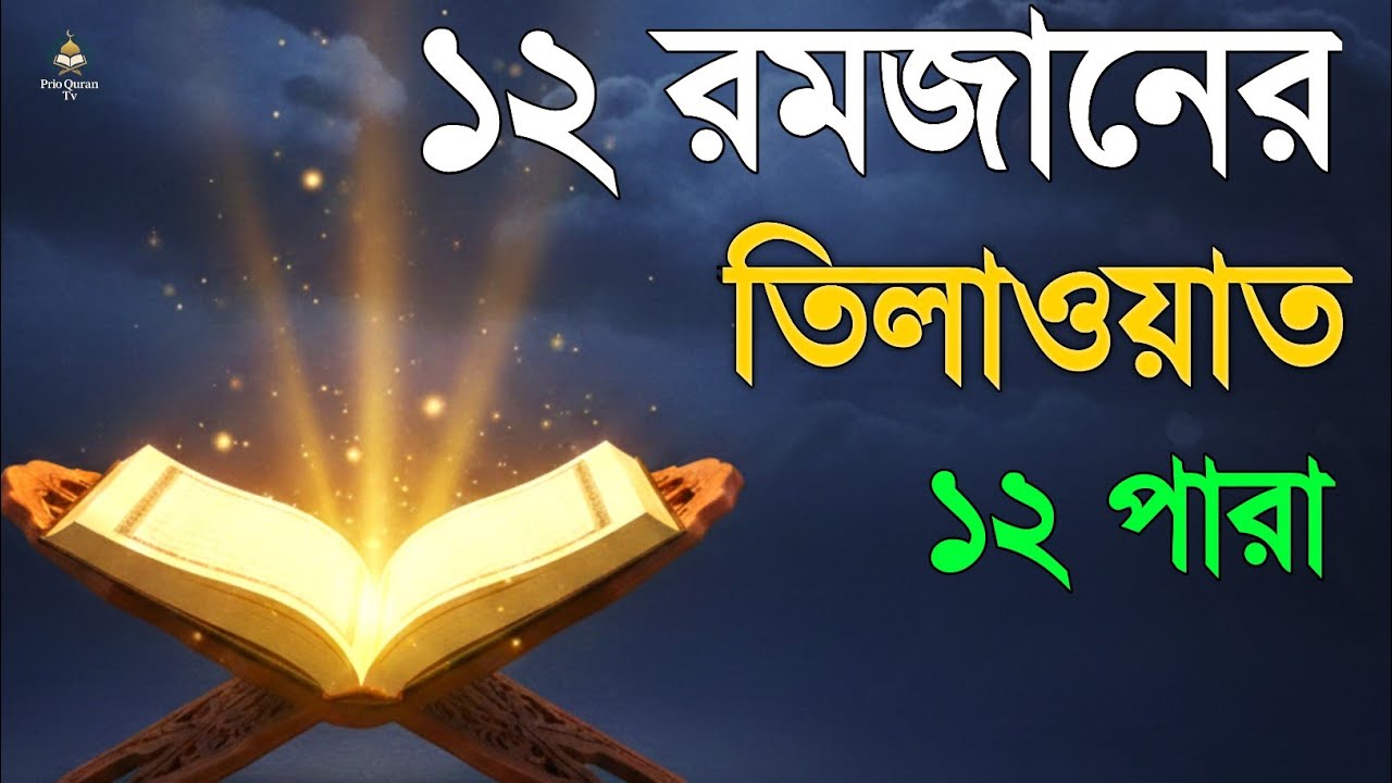 ১২ রমজানে ১২ পারা তেলাওয়াত | 12 Ramadan 12  Para Tilawat | By Alaa Aqel 
