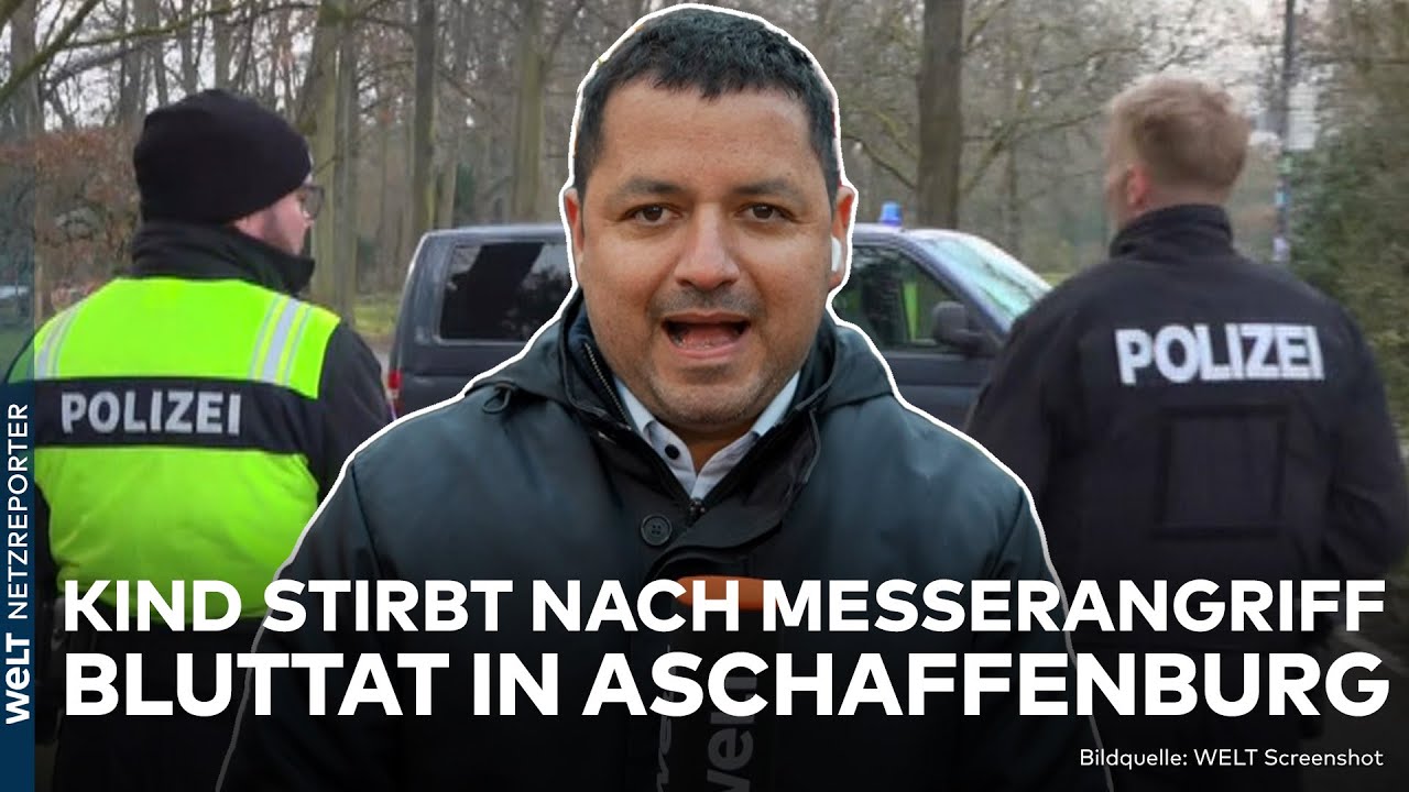 ASCHAFFENBURG: Messerattacke in Park! Kind stirbt nach Angriff - Polizei fasst Verdächtigen