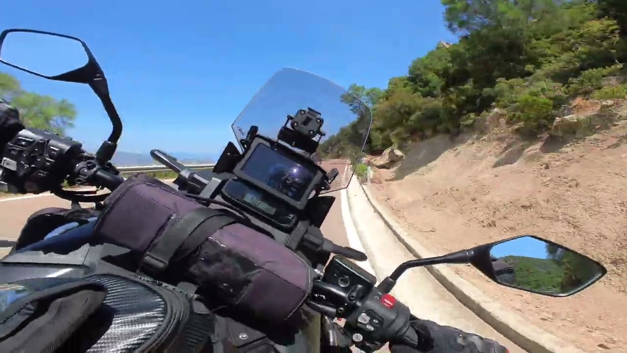 Honda CRF1100l Africa Twin DCT VS KTM 1290 Superduke R on Sardinia SS125