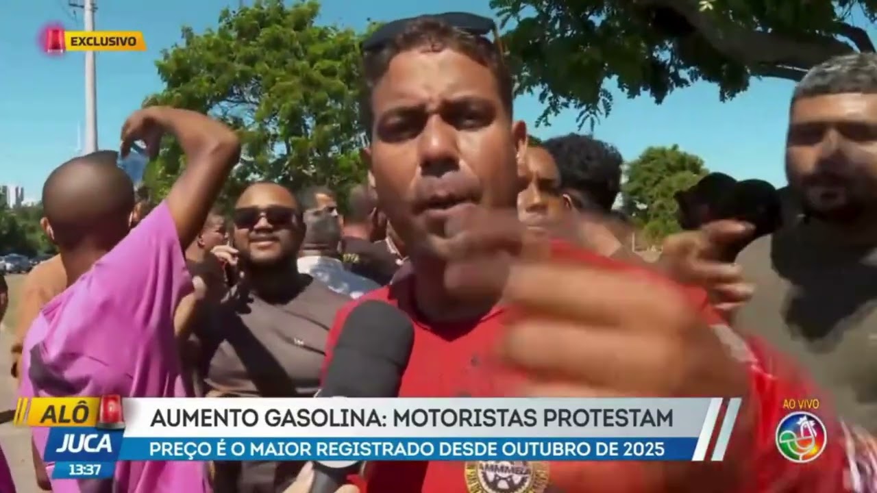 GASOLINA SUBIU: motoristas e motociclistas protestam na capital baiana