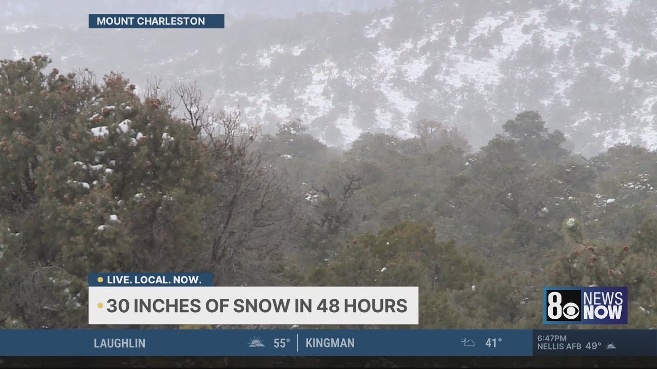Lee Canyon approaches 100-inch milestone after storm