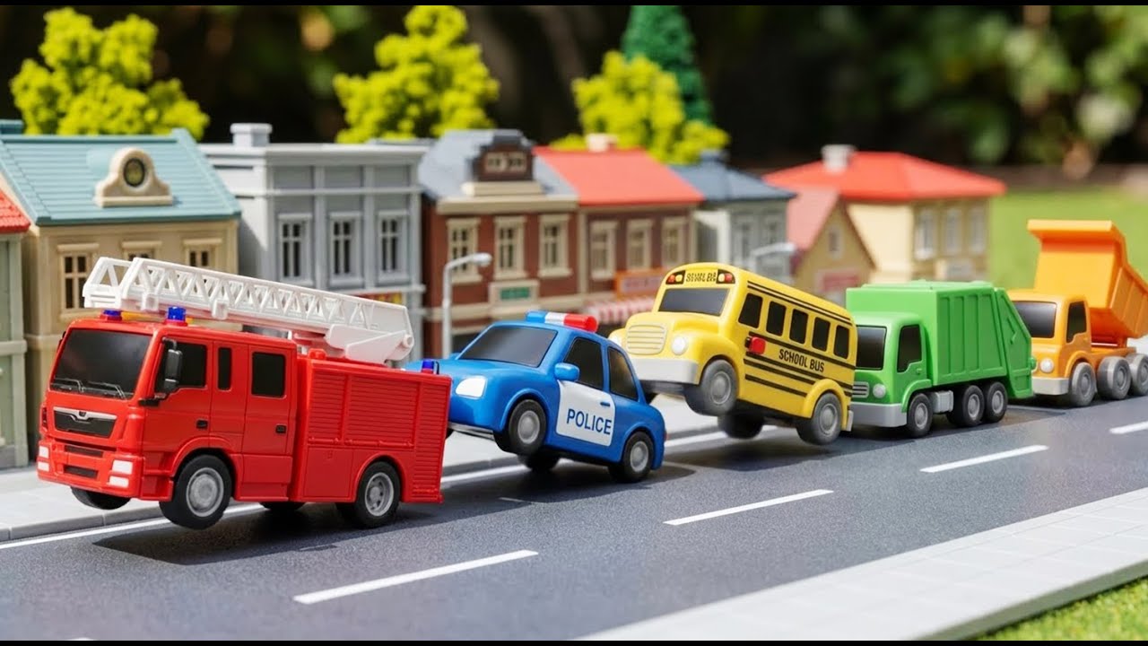 Knock Knock! 🚪 Magic Color Garage Adventure 🚒🚓 Learn Colors & Vehicles for Kids!