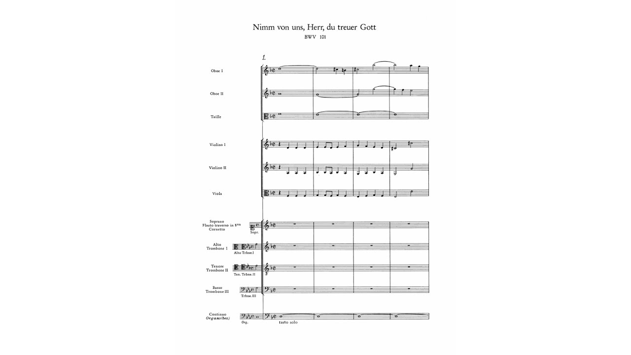 Bach - BWV 101, Cantata 