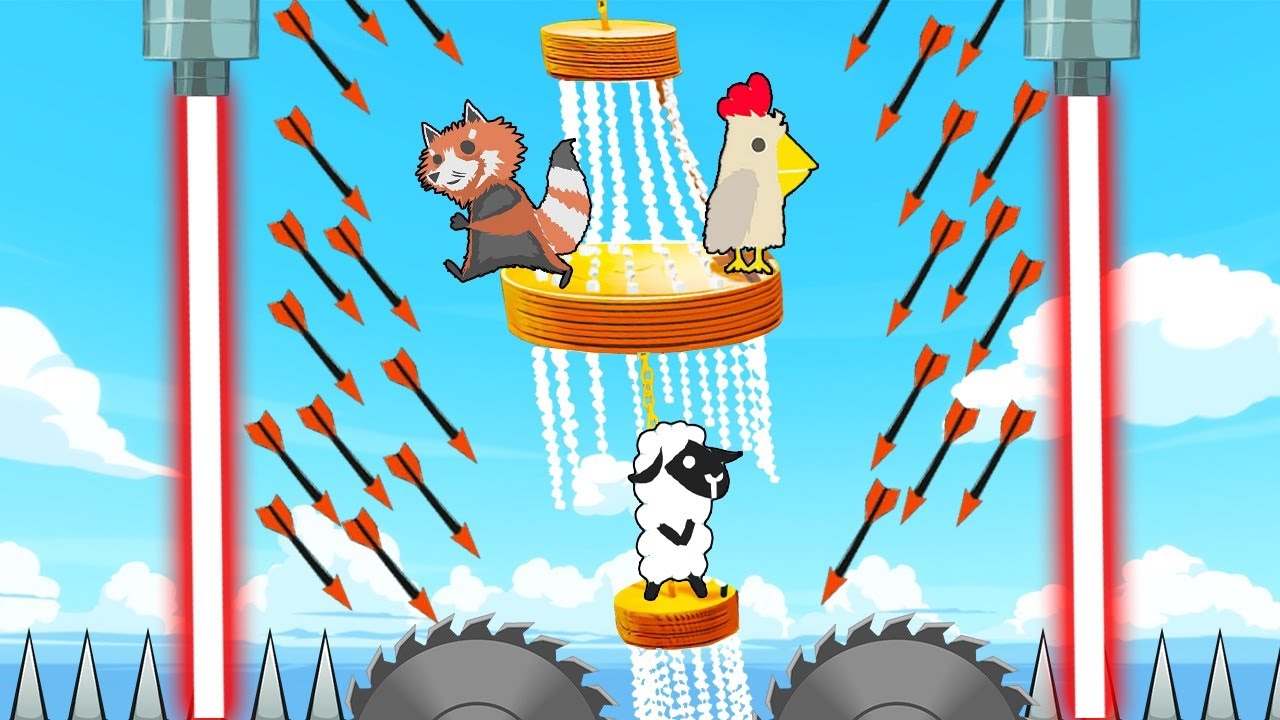 УРОНИЛИ ЛЮСТРУ ЗА 1.000.000$! САМЫЕ СМЕШНЫЕ И УГАРНЫЕ УРОВНИ В ULTIMATE CHICKEN HORSE
