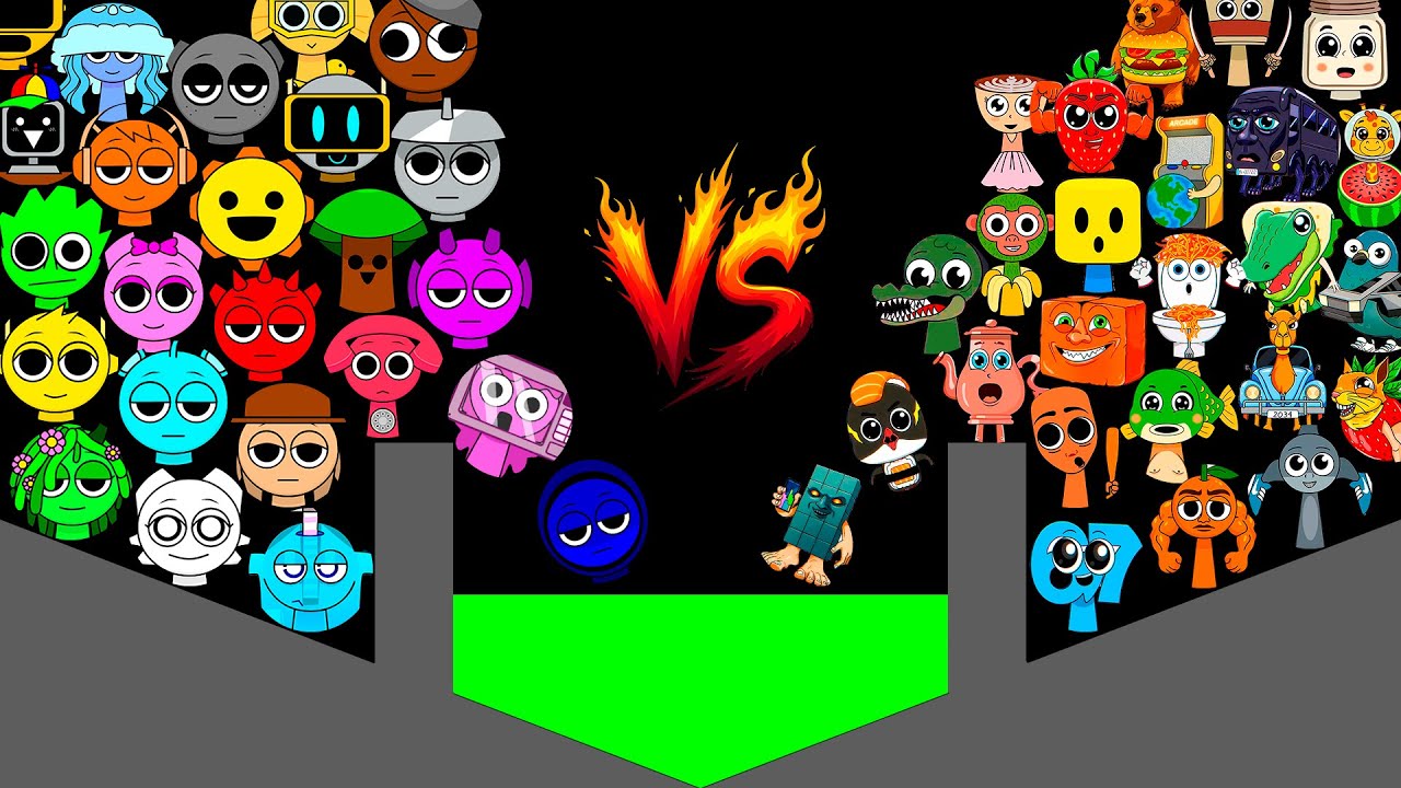 25 Sprunki vs 25 Italian Brainrot Marble Race Tournament in Algodoo! Who Will WIn?