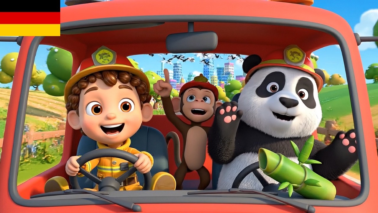 Feuerwehrmann-Lied für Kinder 🚒 | Elias rettet den Tag | Abenteuer mit dem Feuerwehrauto