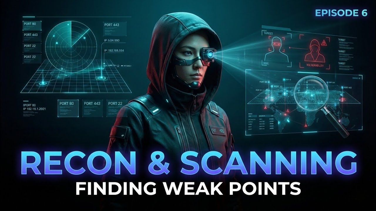 Recon & Scanning Explained | Episode 6: Finding Weak Points | Cyber Security for Beginners