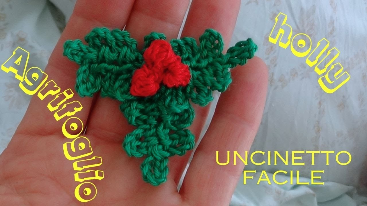 Как сделать остролист | Легкое вязание крючком для всех