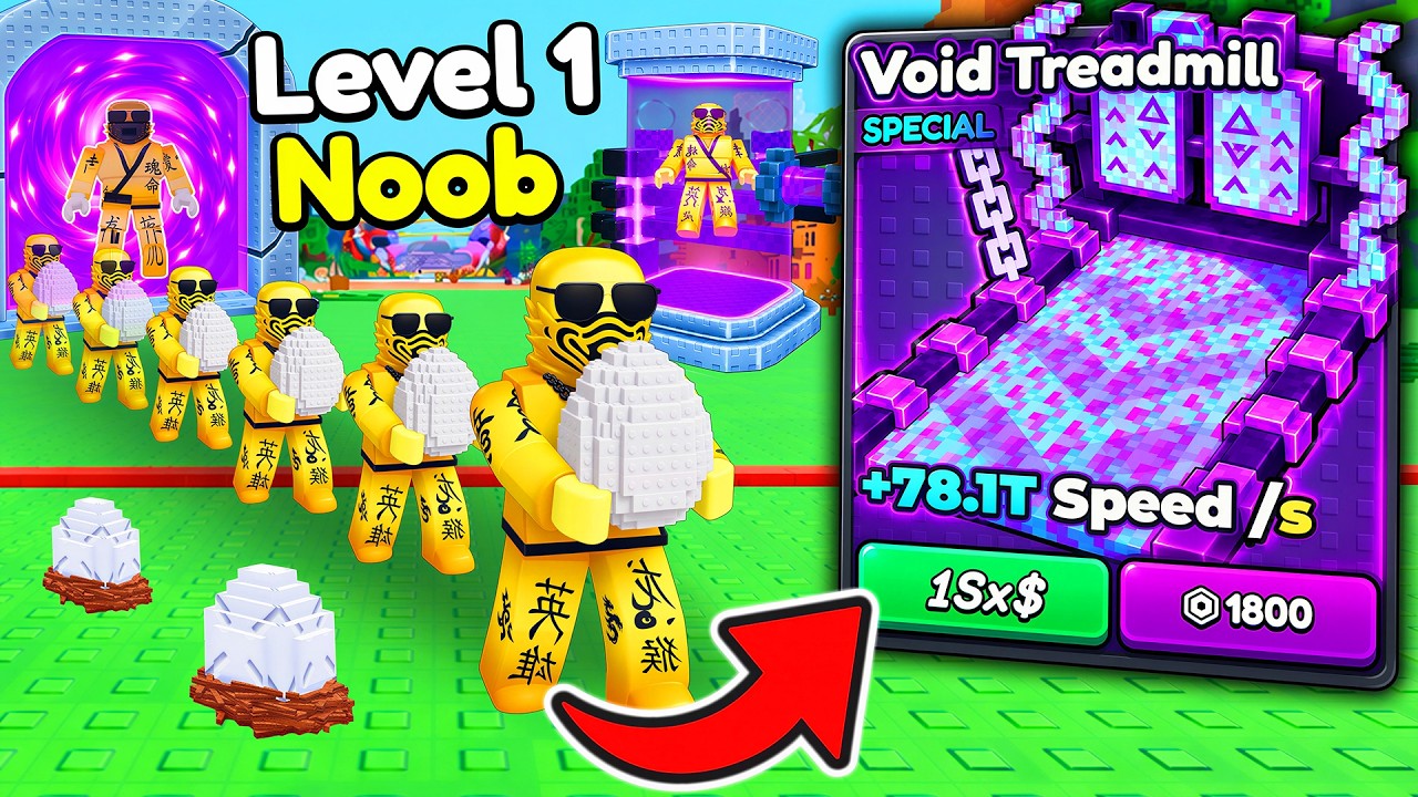 Starting Over as NOOB with MOST EXPENSIVE TREADMILL in Clone to Steal Eggs!