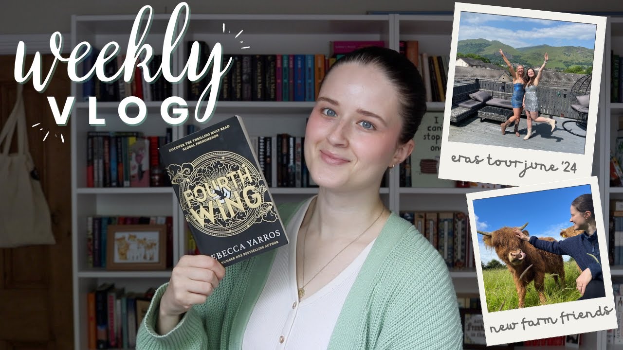 going to the eras tour, reading fourth wing and farming
