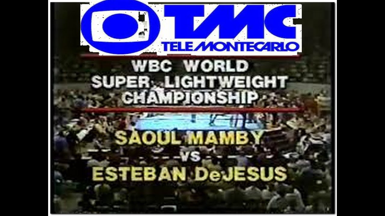 Saoul Mamby vs Esteban De Jesus (Telemontecarlo)