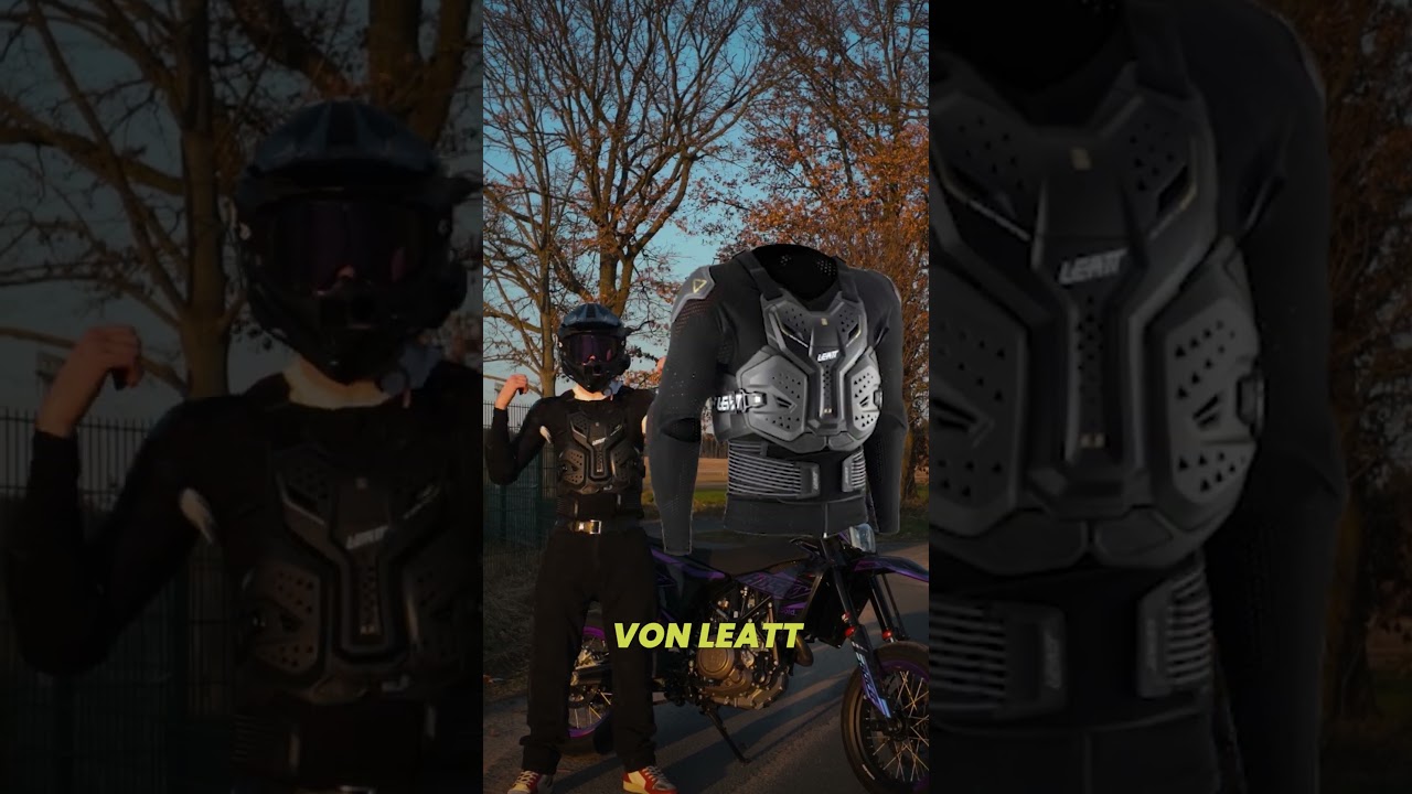 Mit welcher Schutzkleidung fahrt ihr am liebsten?🤔 #bike #schutzkleidung #supermoto #leatt #leftlane