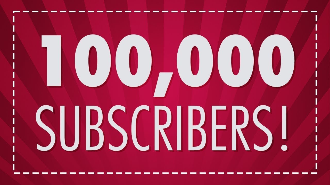 100.000 ABONNEES! BEDANKT!