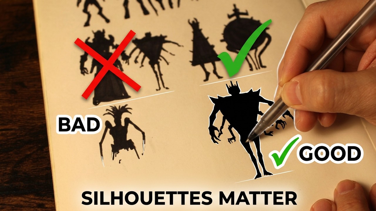 Master Silhouette Drawing for Video Game Characters in 10 Minutes!