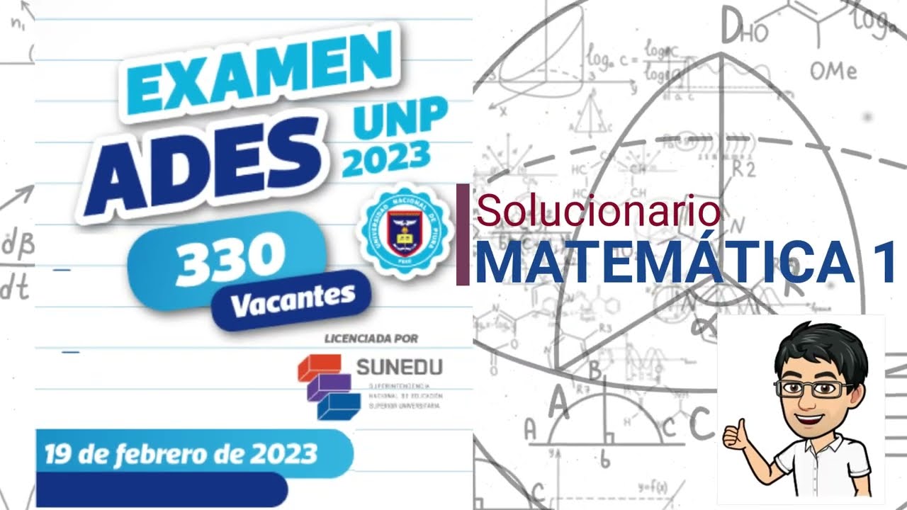 Solucionario UNP ADES 2023 Matemática 1