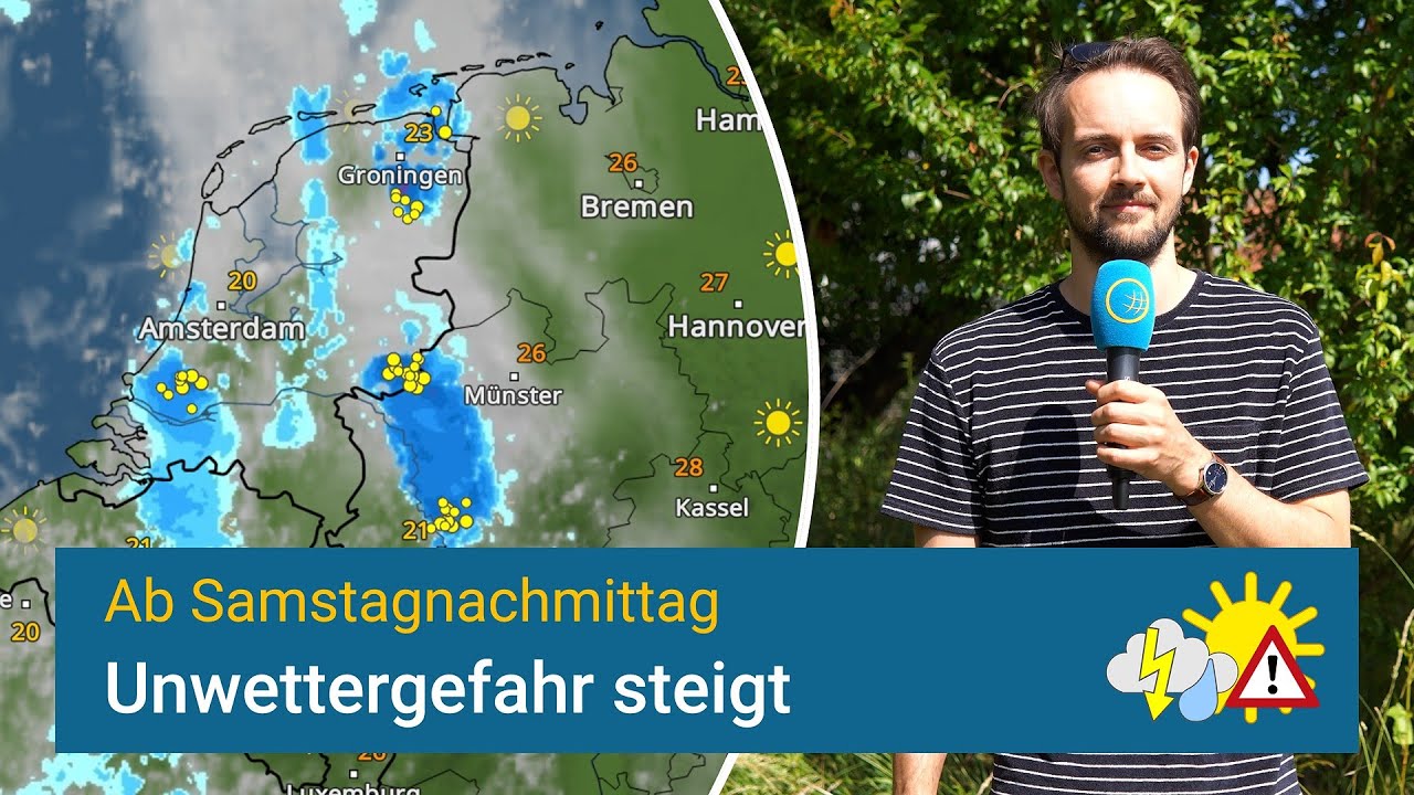 Samstag im Nordwesten Unwettergefahr ⛈️❗️