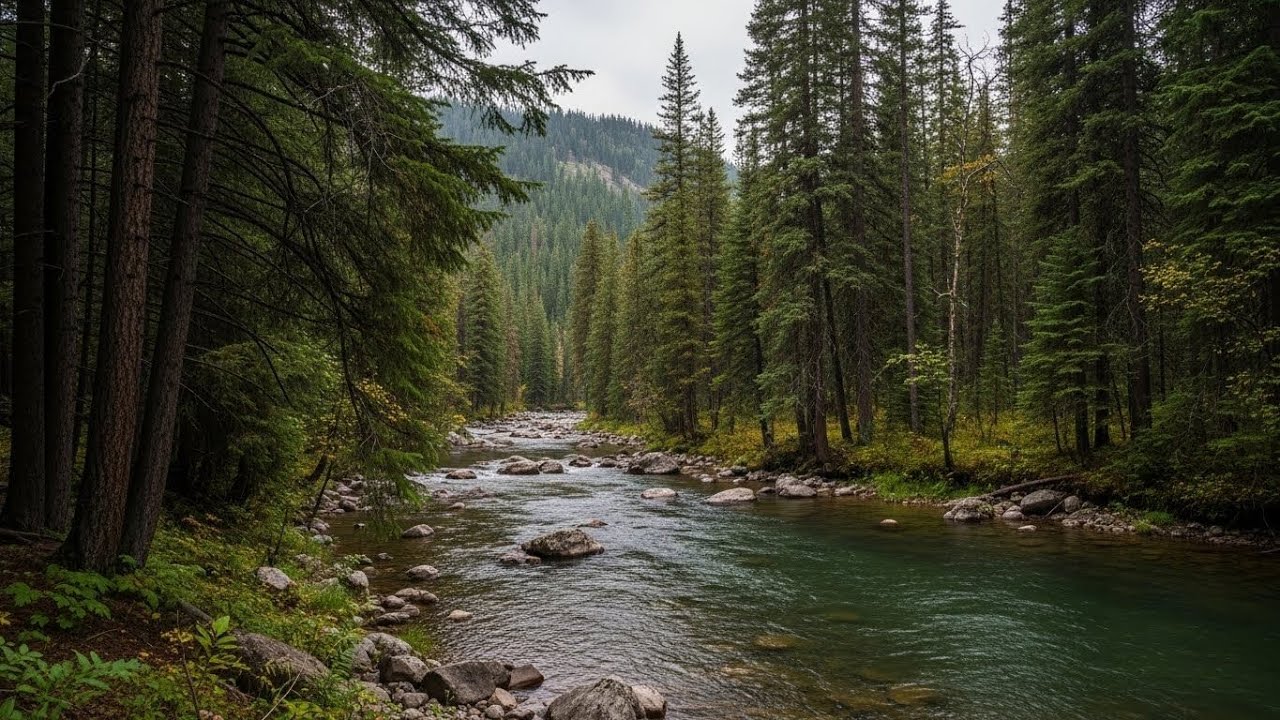 Flowing River Ambience 🌊 Peaceful Sound for Meditation, Focus, and Deep Relaxation #694