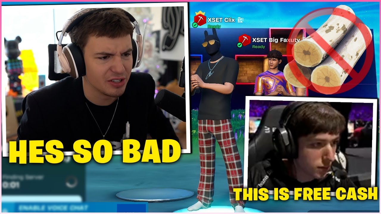 PETERBOT & PROS Spectate CLIX Challenging the WORST PRO PLAYER to a 1v1 WAGER with 15 BUILDS!