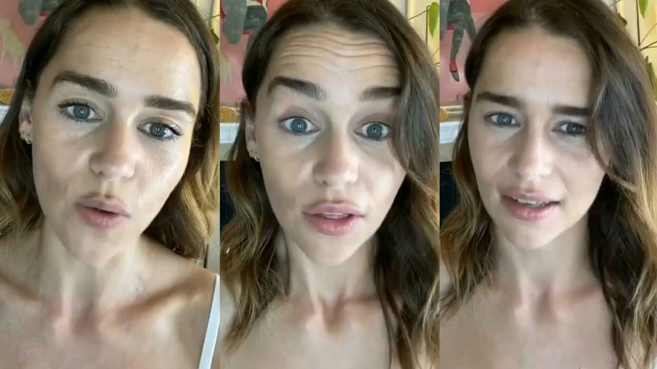 Emilia Clarke - Clinique live stream 6/24/20