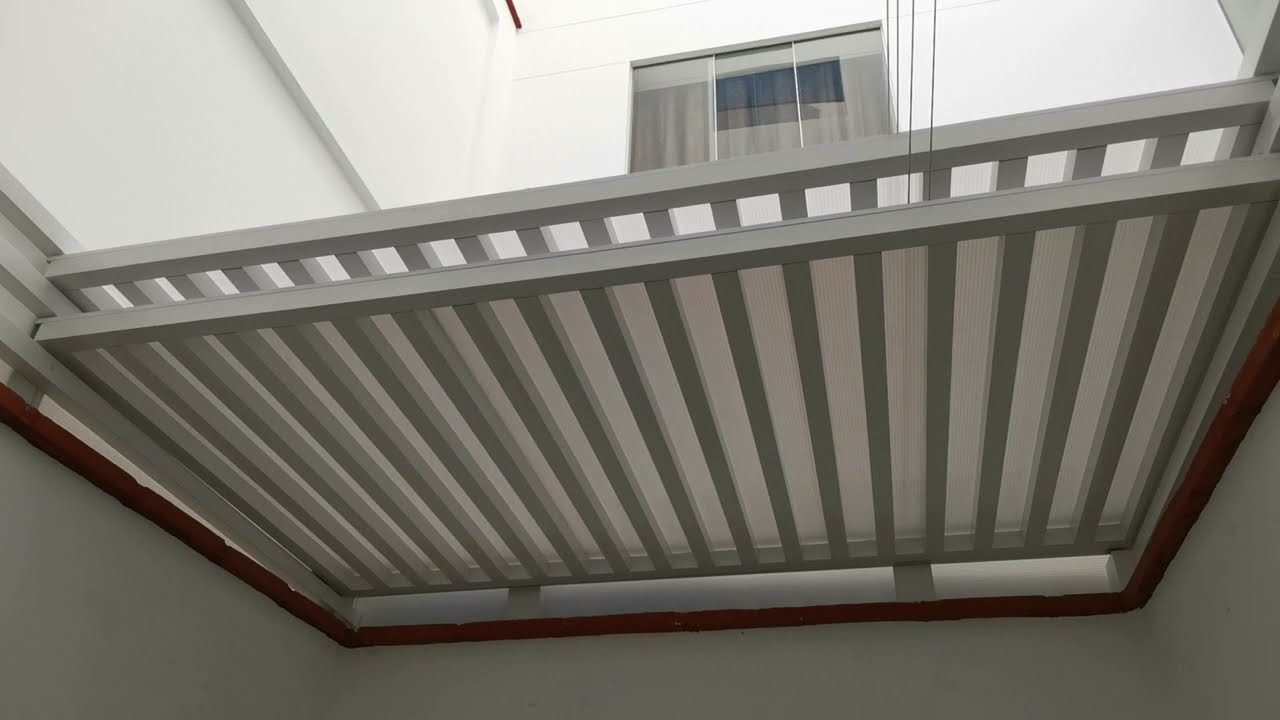 Techo De Lavandería Corredizo tipo Sol y Sombra de Corp.Roman