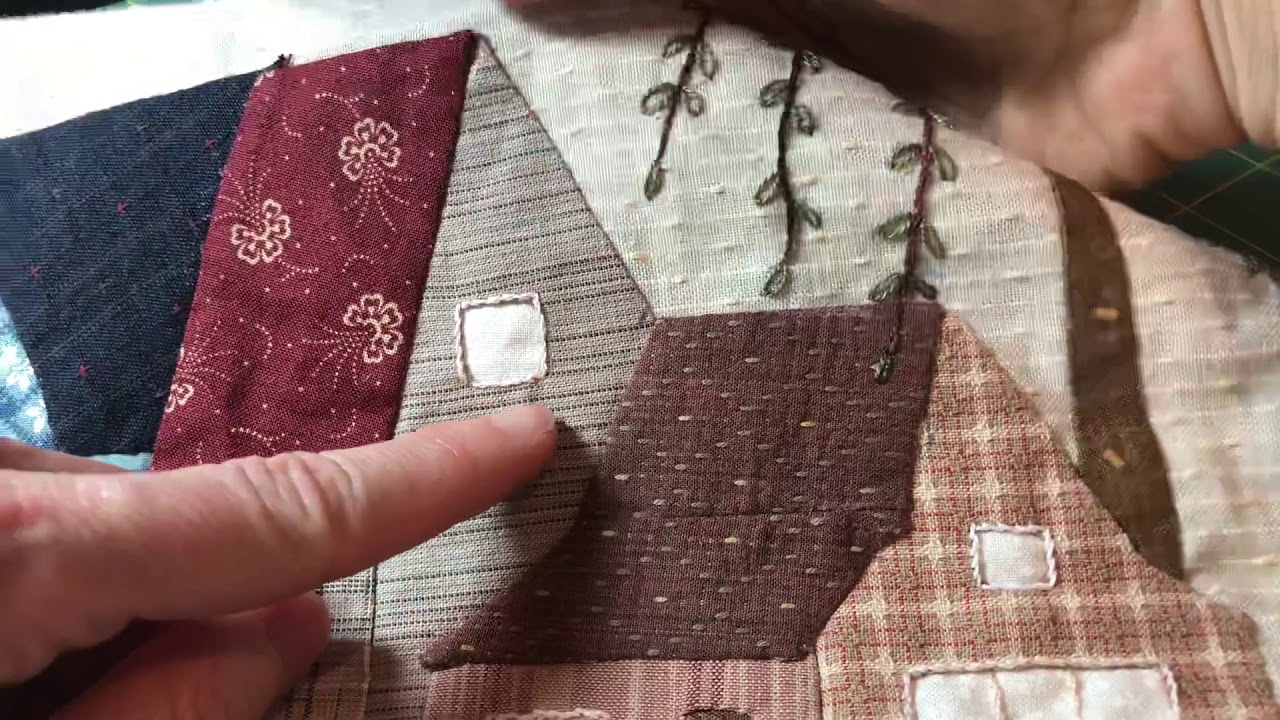 Truco para bordar ventanas punto tallo y queden cuadradas