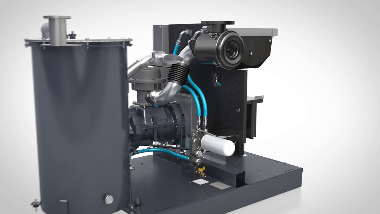 VACUBE - Lubricated screw vacuum system
