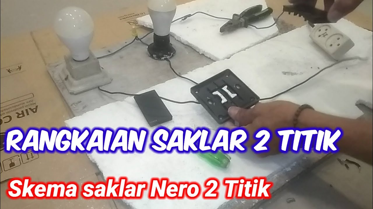 cara memasang saklar Seri Nero√Nero Series switch installation saklar 2 gang Nero#tutorial