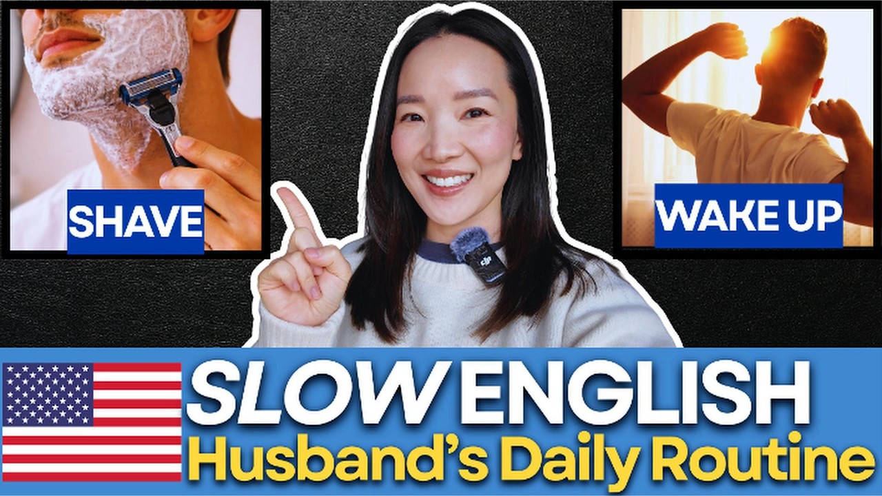 My Husband’s Daily Routine Vlog | Slow English Listening Practice 🇺🇸