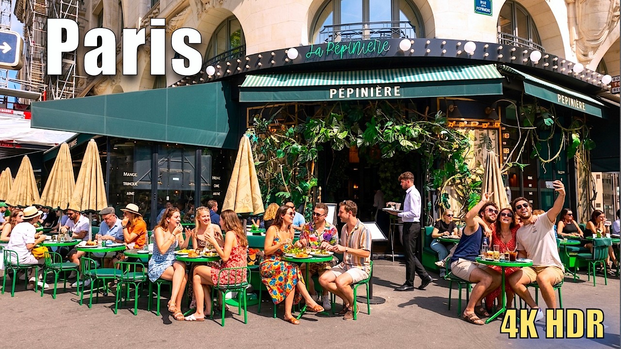 Paris Walk_ Boulevard Haussmann to Porte Saint-Denis | 4K HDR City Tour