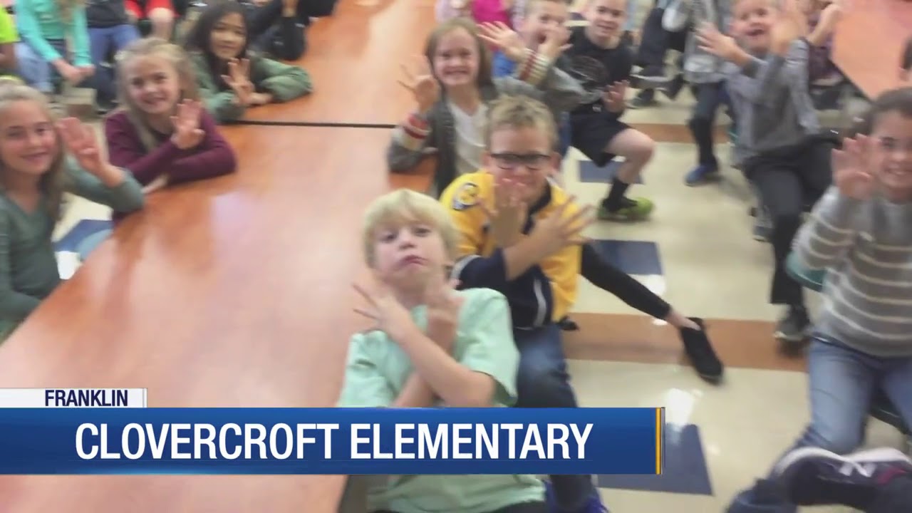 Lisa Spencer visits Clovercroft Elementary School