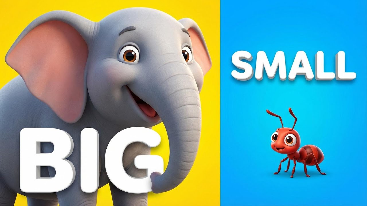 Learn 100 Opposites in English | Big vs Small, Hot vs Cold & More! 🎨