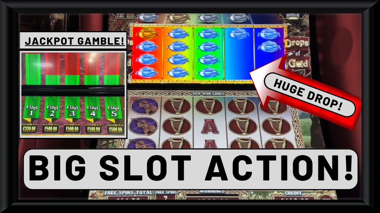 HUGE DROP On Drops Of Gold & A MASSIVE LOSING GAMBLE! | Arcade & Bookie Slot Action!