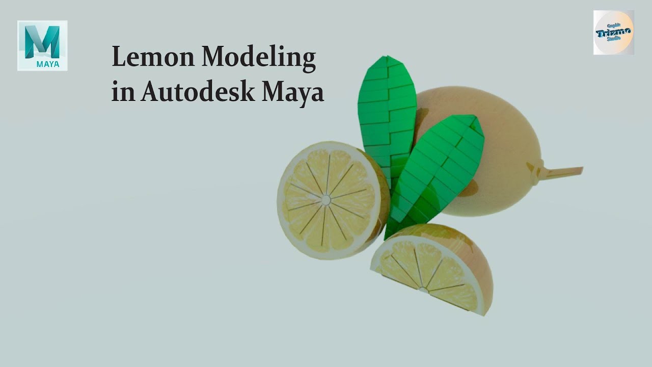 Realistic Lemon Modeling in Maya #LemonModel#FruitModel#Food3D#AutodeskMaya