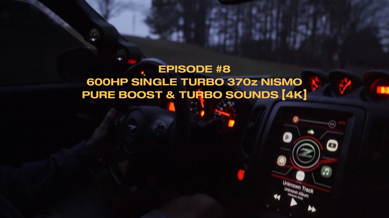 Single Turbo 370z Nismo | Pure Boost & Turbo Sounds [4K]