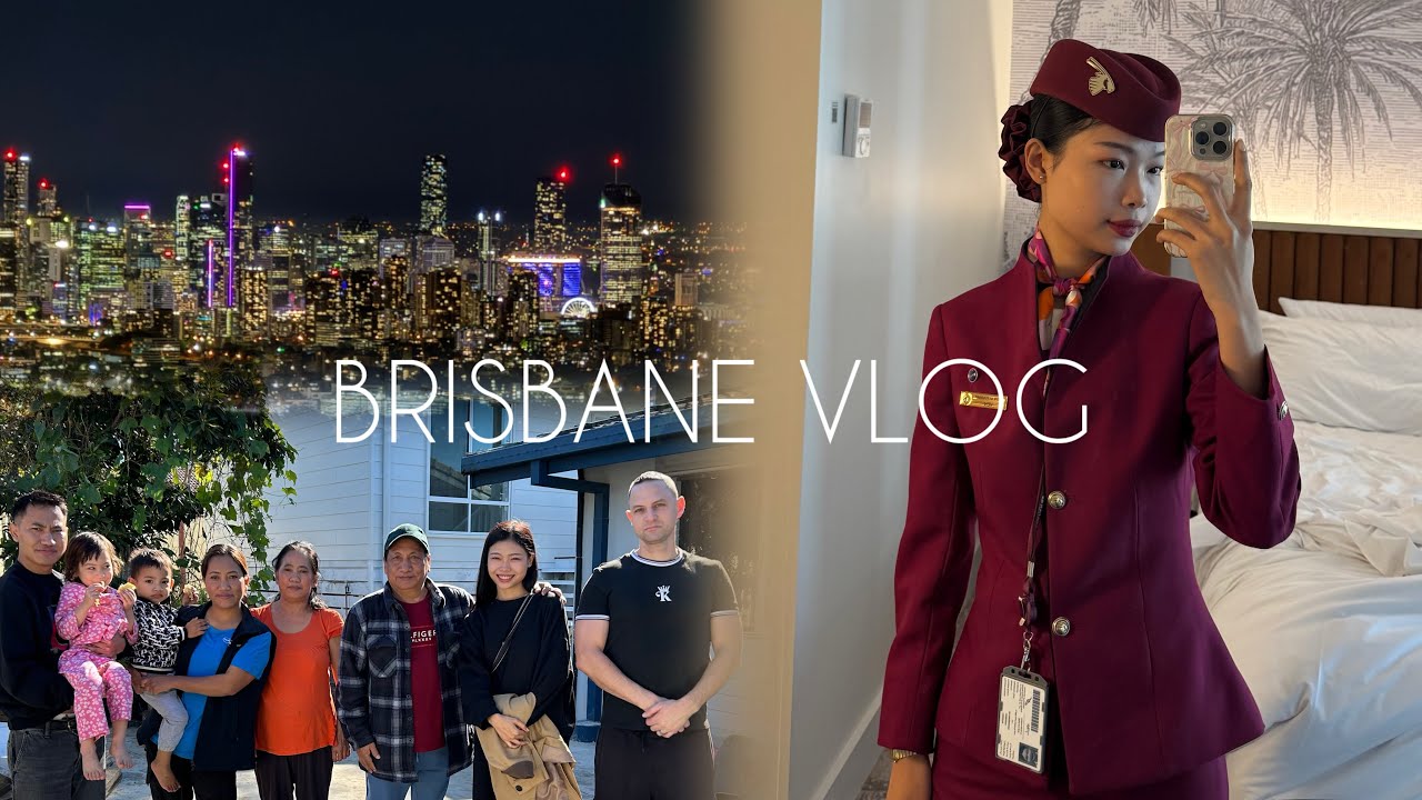 BRISBANE VLOG | LAYOVER | exploring the city | visiting relatives. #cabincrew #layover #australia