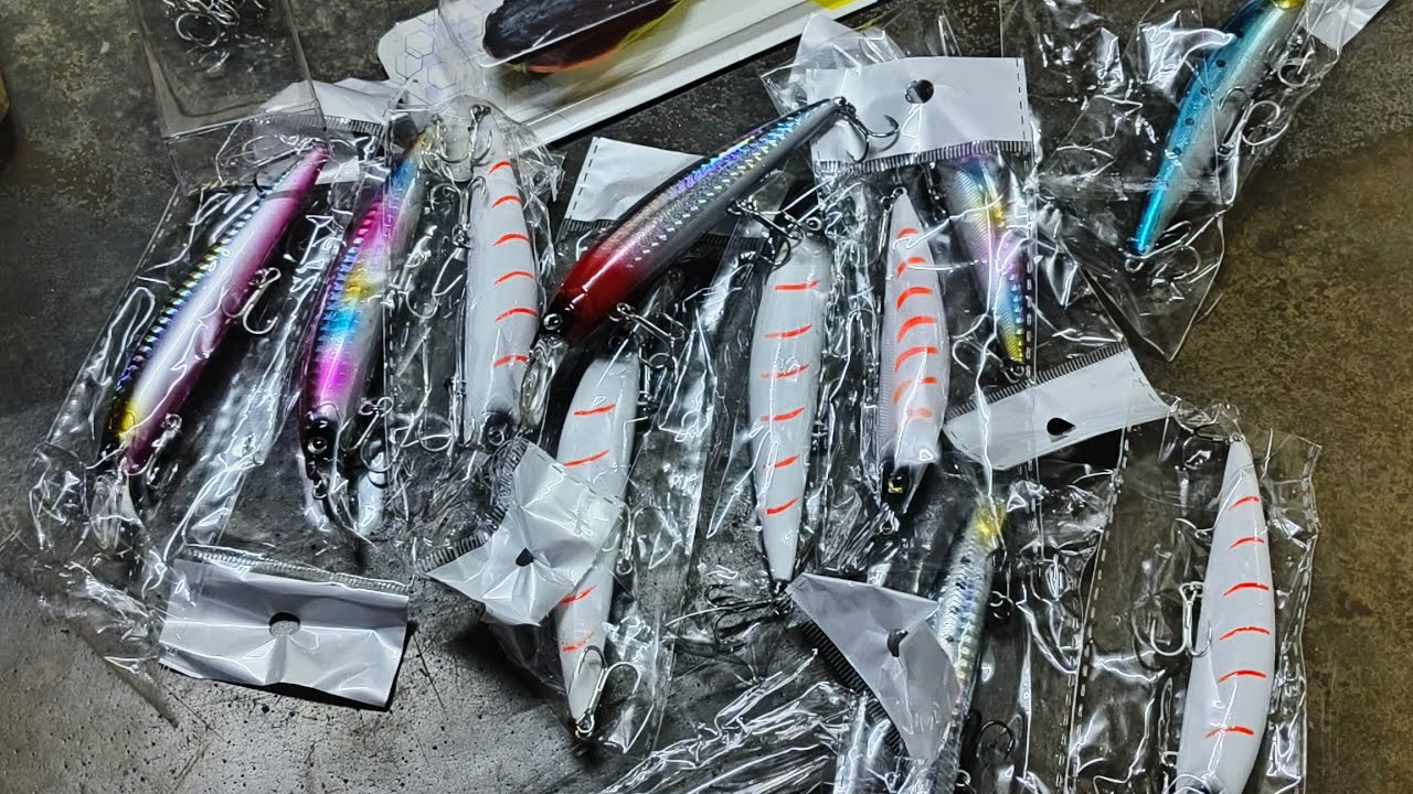 PART_ 2 UNBOXING NEW BUDGET HEAVY SINKING MINNOW LURES AND TOP WATER LURE