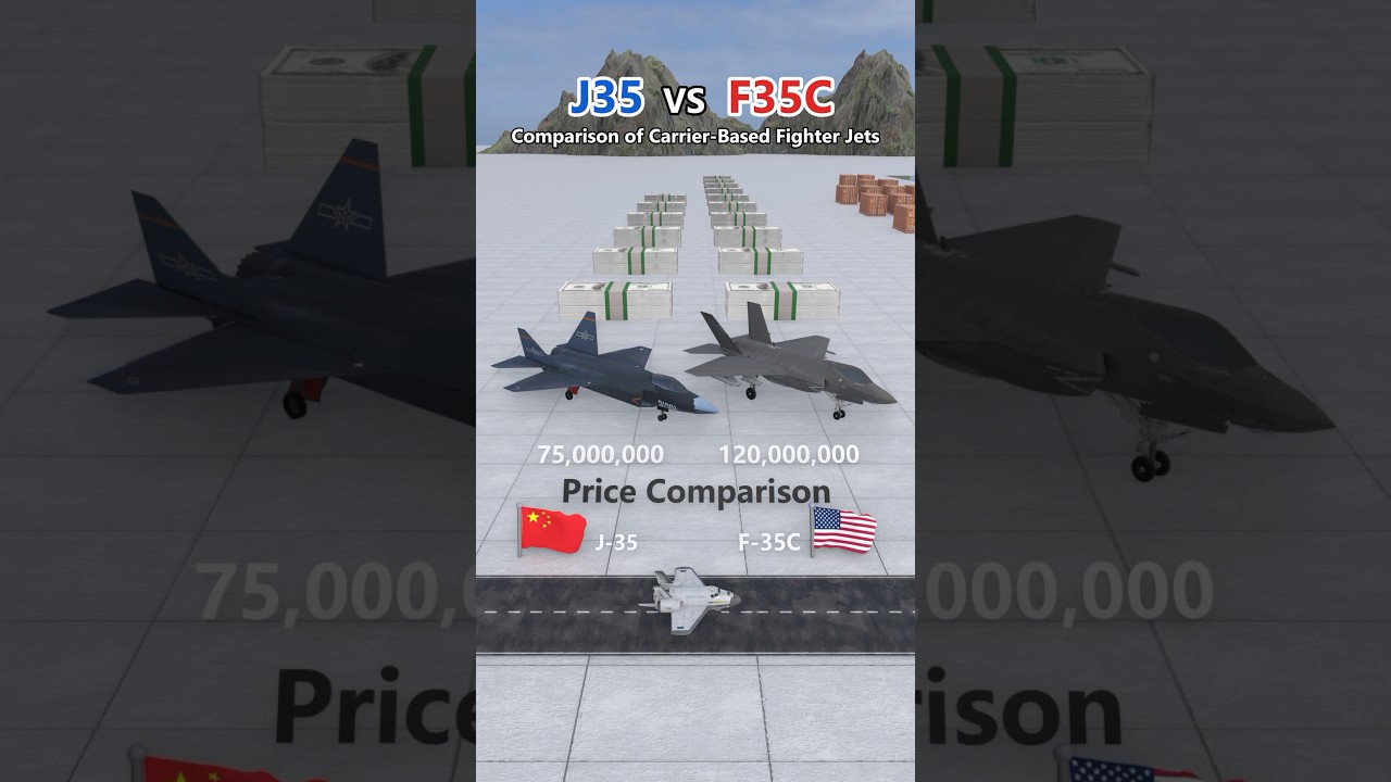 J-35 VS F-35C: Comparison of carrier based fighter jets #comparison #military #fighter