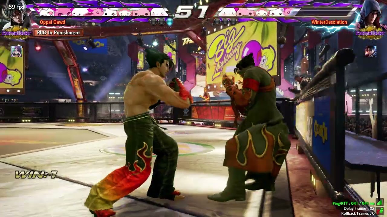 Tekken 7 - Devil Jin wavedash into iws2