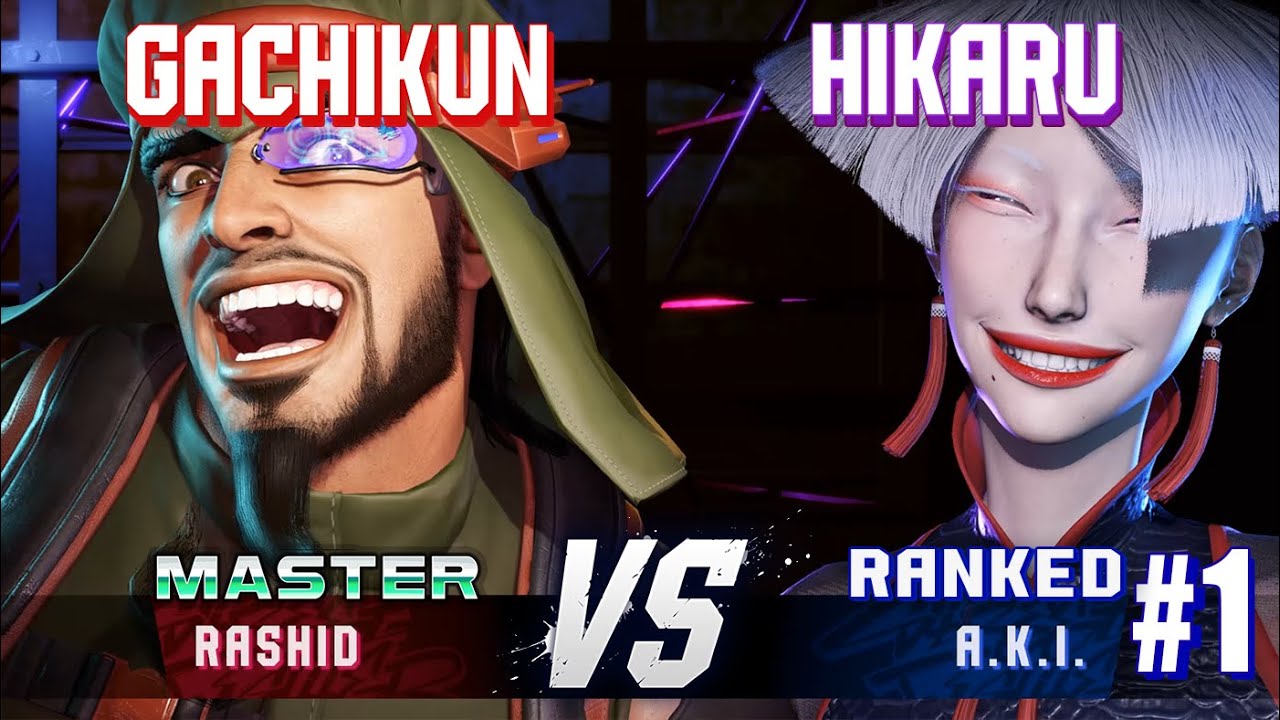 SF6 ▰ GACHIKUN (Rashid) vs HIKARU (#1 Ranked A.K.I.) ▰ High Level Gameplay